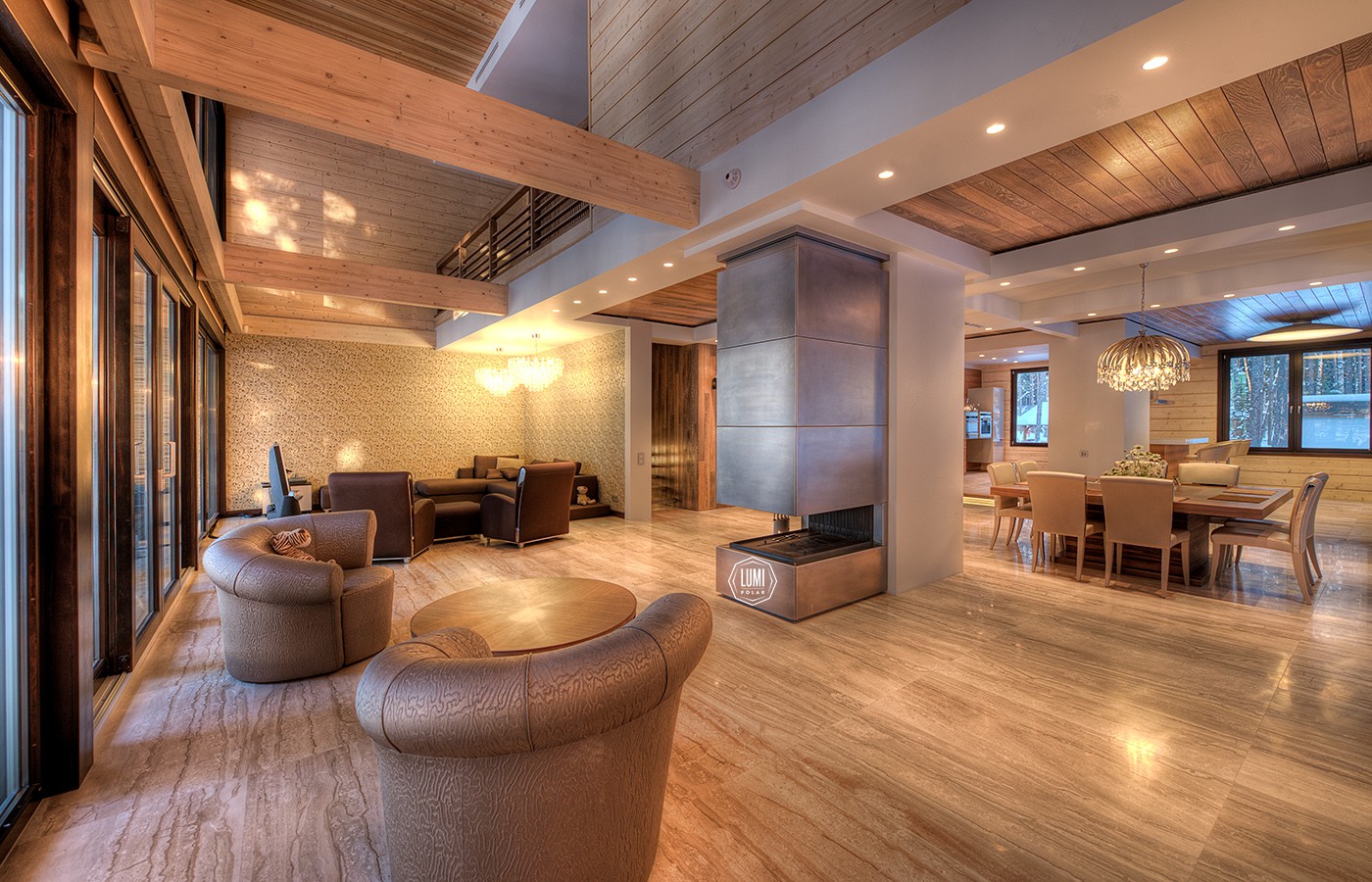Дизайн интерьера деревянного дома из бруса внутри: отделка и внутренний дизайн деревянного дома – Lumi Polar