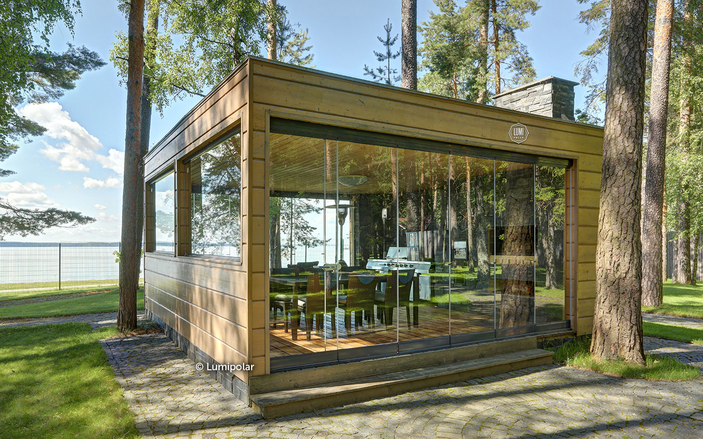 одноэтажный деревянный финский дом