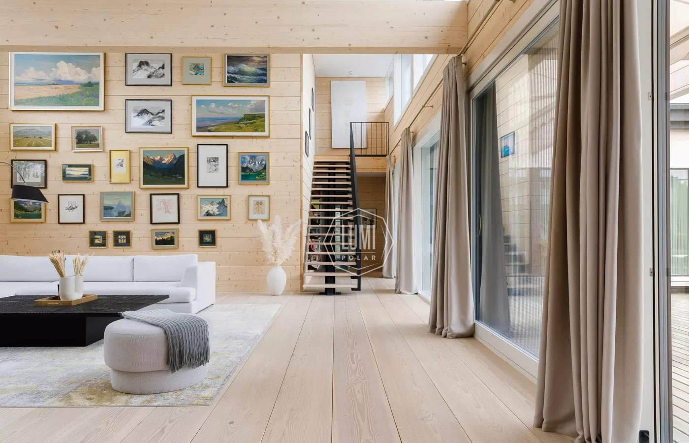 Проекты современных финских домов из клееного бруса от компании Lumi Polar